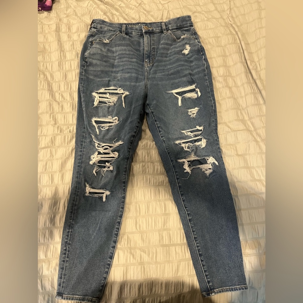 AE Ne(X)T Level Soft Knit Patched Curvy Highest Waist Jegging Size 12 Regular - Picture 1 of 5